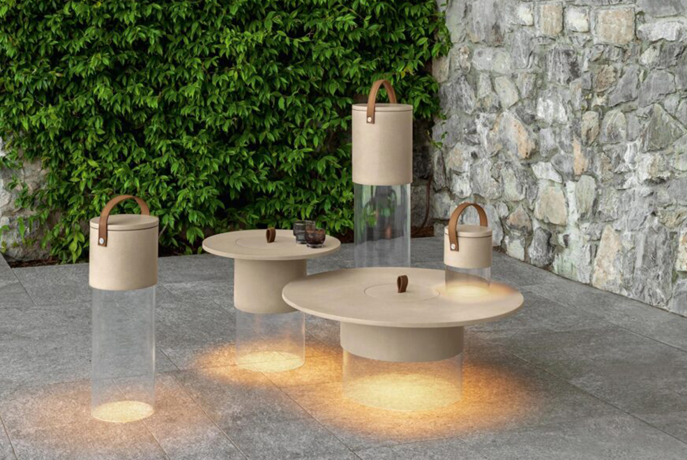 Kuka Medium Lamp & Coffee Table