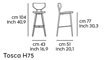 Tosca stool gallery
