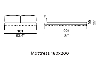 Vogue Cuoio Bed gallery