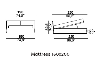 Vogue Cuoio Bed gallery