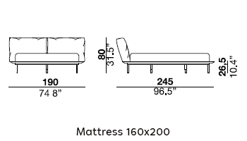 Vogue Cuoio Bed gallery