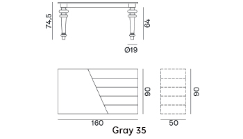 Gray 32/33/34/35 Dining Table gallery