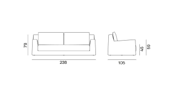 Gray Single Sofa gallery