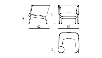 Sho lounge Armchair gallery
