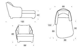 Sho lounge Armchair gallery